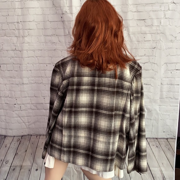 Lauren by RL Brown/Cream Zip Jacket NWT 22W - Picture 3 of 11